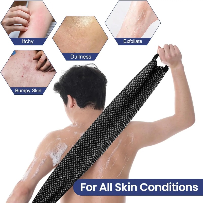 Exfoliating Scrub Mens - Men and Women Durable Nylon Exfoliating
