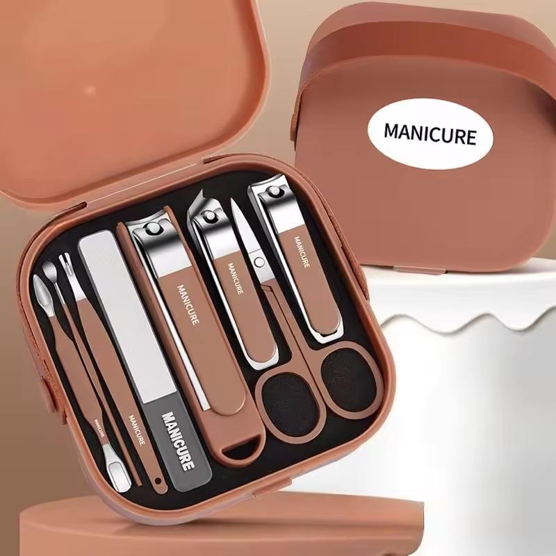 Mens Grooming Travel Kit - Nail Care Kit Anti-Splatter Manicure Set