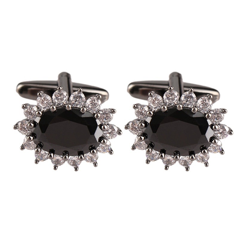 Men'S Grooming Boxes - Luxury Large Crystal Cufflinks for Men,