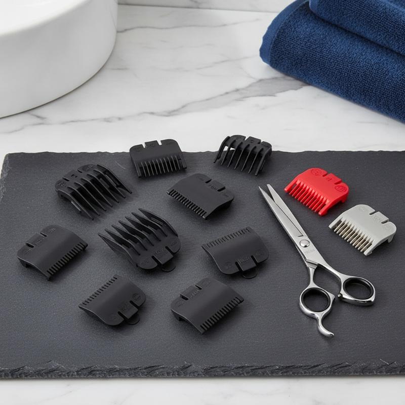 Men'S Grooming Brush - Hair Clipper Limit Comb Set Trimmer