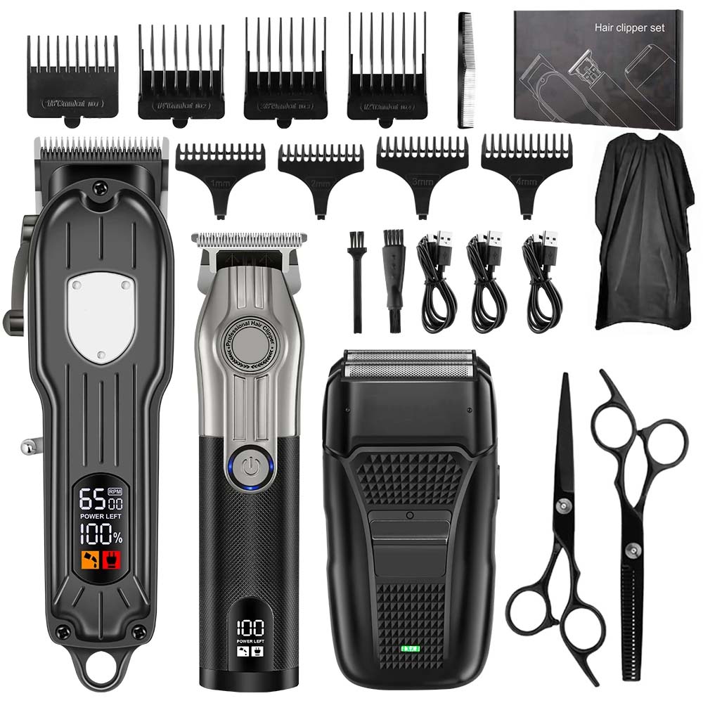 Men'S Grooming Brush - Professional Barber Hair Clipper Set for