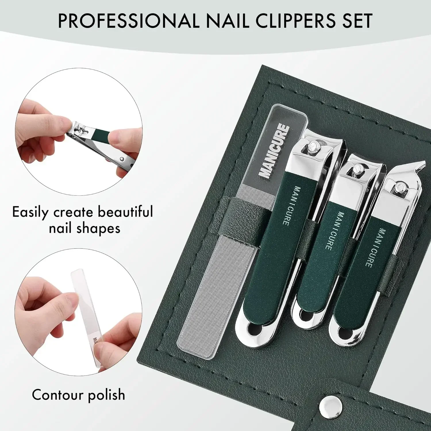 ,4 Pcs Men/Women Nail Clippers - огляд і ціна Mens Grooming Travel Kit