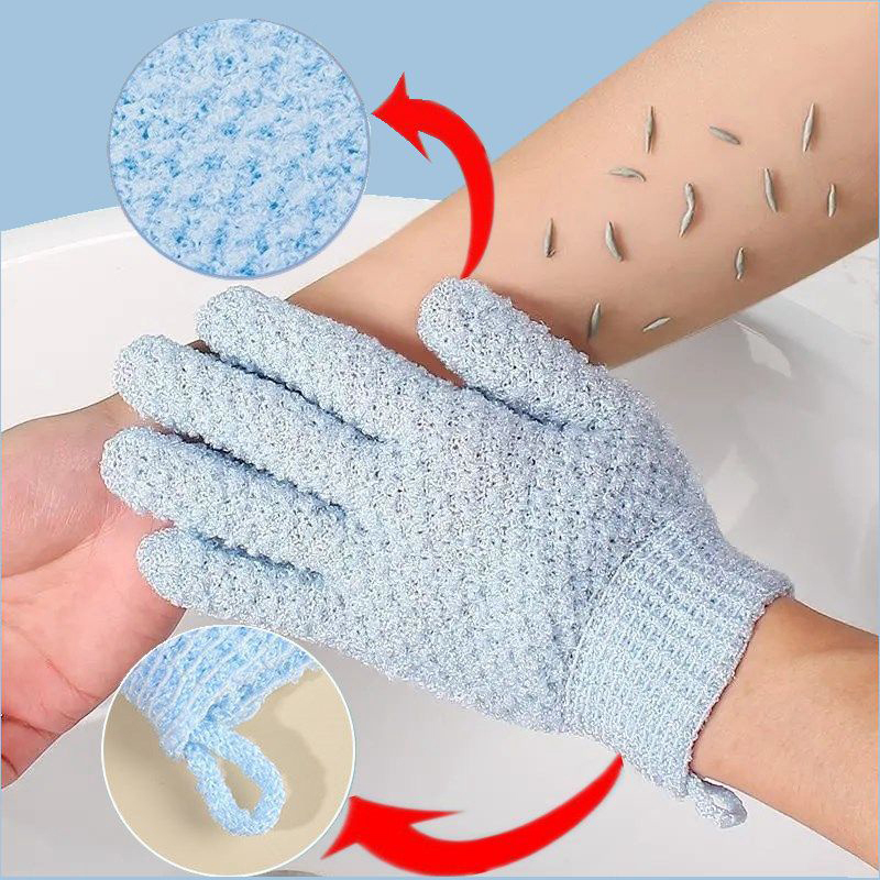 2PCS Exfoliating Bath Gloves S - огляд і ціна Exfoliating Scrub Mens