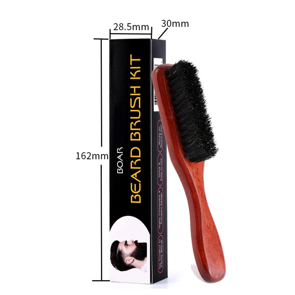 Soft Wooden Beard Brush Men Gr - огляд і ціна Mens Grooming Travel Kit
