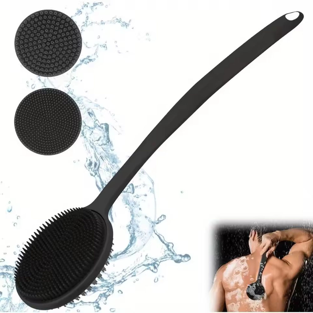 1pc Silicone Back Scrubber Bru - огляд і ціна Exfoliating Scrub Mens