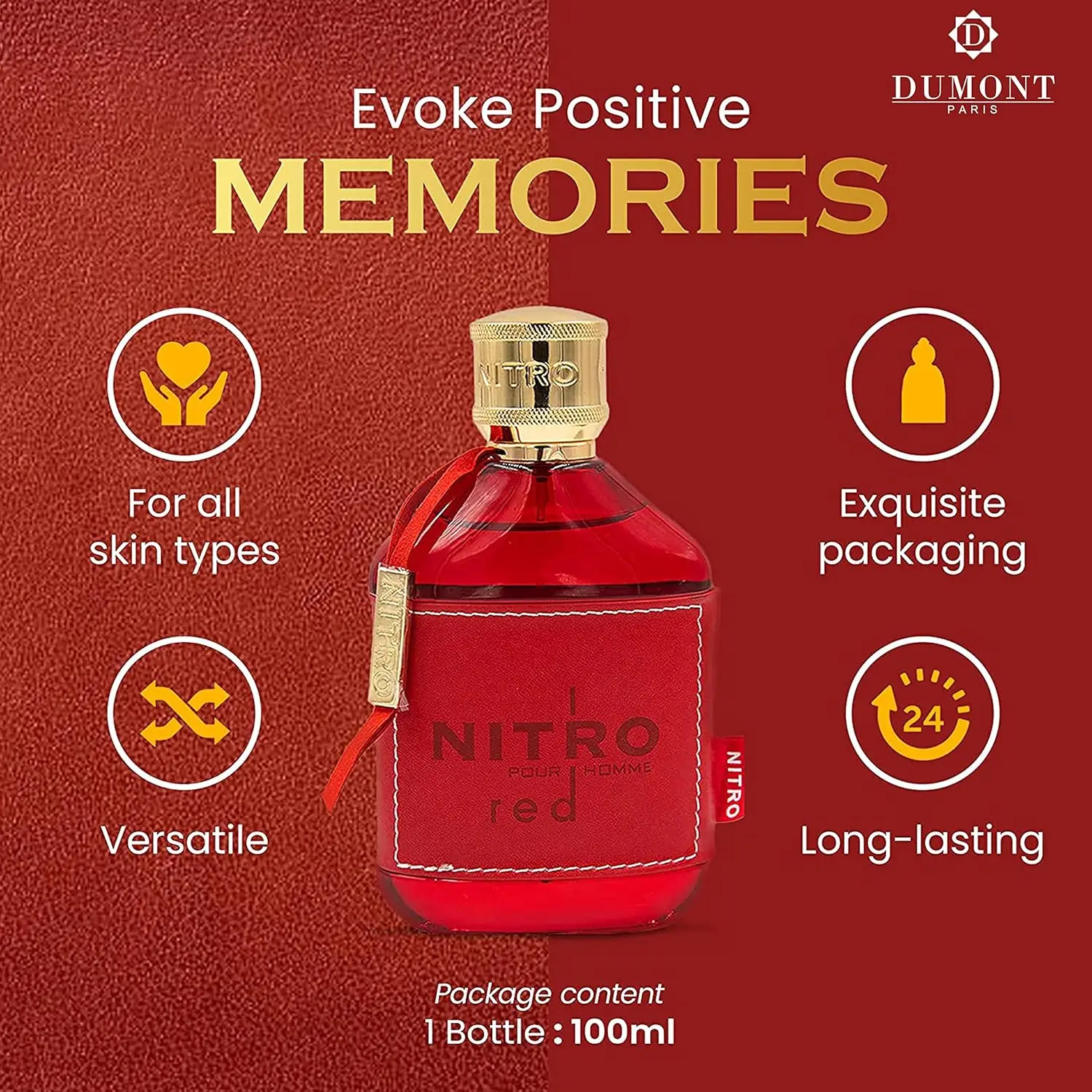 Dumont Nitro Red Intense 100ml - огляд і ціна Men'S Grooming Gift Ideas