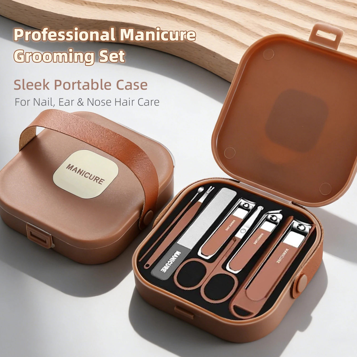 Nail Care Kit Anti-Splatter Ma - огляд і ціна Mens Grooming Travel Kit