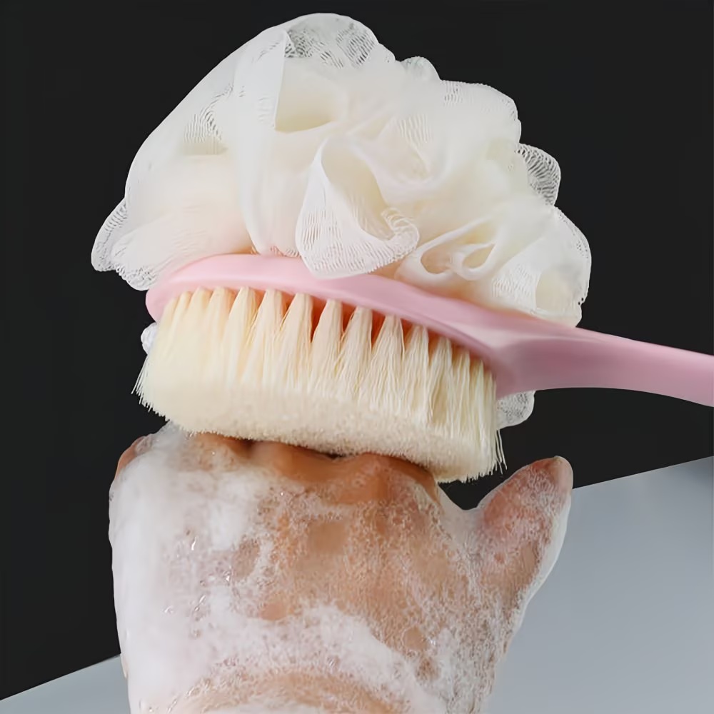 2-In-1 Soft Fiber Bath Brush G - огляд і ціна Exfoliating Scrub Mens