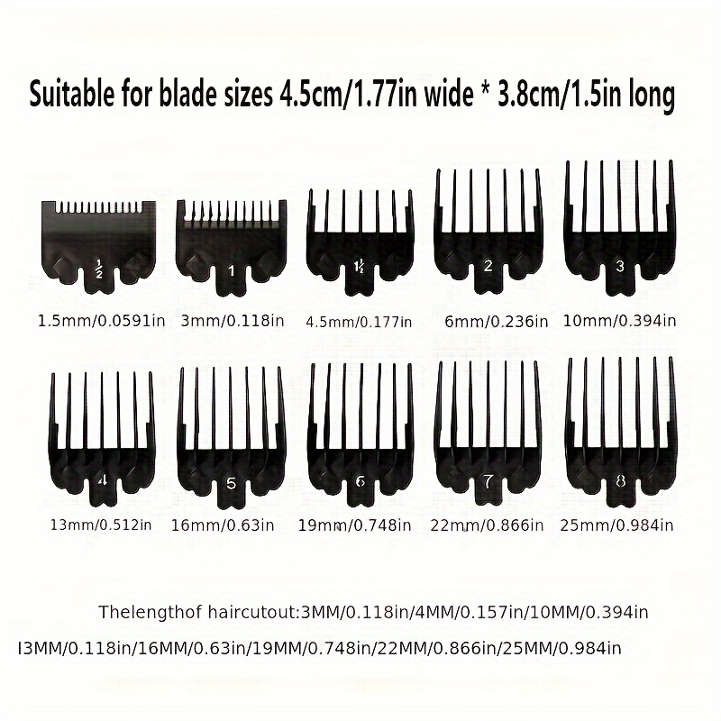 10Pcs Black Plastic Hair Clipp - огляд і ціна Men'S Grooming Brush