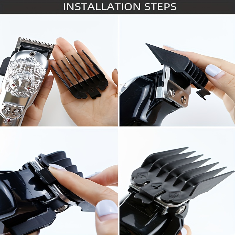10Pcs Black Plastic Hair Clipp - огляд і ціна Men'S Grooming Brush